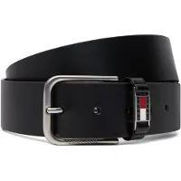 Tommy Hilfiger Scanton Debossed Square Buckle Leather Belt