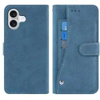 Mtp Products iPhone 17 Elegant retro plånboksfodral med roterande korthållare - Blå