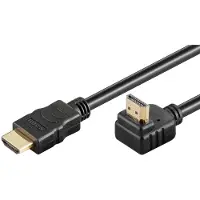 Goobay High-speed HDMI 90 cable with Ethernet - Cable length 0.5 m