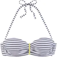 Venice beach Bikiniöverdel mörkgul / svart / vit