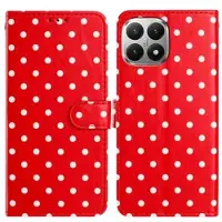 Mtp Products Xiaomi 15T plånboksfodral med prickmönster - röd