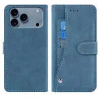 Mtp Products iPhone 17 Pro Elegant retro plånboksfodral med roterande korthållare - Blå