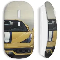 CAPACHEAP Souris Sans Fil Ferrari Jaune Voiture Luxe