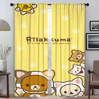 Household supplies MH Rilakkumas Gardiner för Vardagsrum Gardiner Rumsavdelare Tyll för Sovrum Kök Gardiner 2 Delar Halloweendekoration Rullgardiner W50xH70cmx2pcs-CL