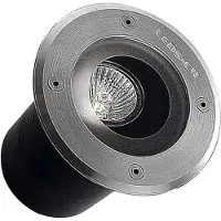 LEDS-C4 Golvinbyggnadslampa Gea GU10 GEA, Aluminium / grå / zink, Rostfritt stål, Modern, Inbyggnadsspotlights