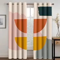 A Family Of Home Textiles Geometrisk japansk stil Nordisk vind Abstrakt konst Polyester Morandi färgblock tunna gardiner för heminredning i vardagsrummet i sovrummet 100W130H(CM)40x51in&Hook