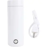 OutsideWorld Rese-vattenkokare 300W 400ml 304 Rostfritt Stål 5 Minuter Snabbkokning Bärbar Varmvatten