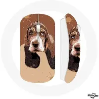 CAPACHEAP Souris Sans Fil Basset Hound chien visage