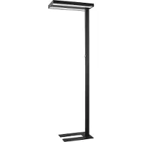 Arcchio Golvlampa , Logan Pro, dimbara, Svart, Arbetsrum / hemkontor, Aluminium, Modern