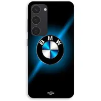 MANIACASE Telefonfodral - - Samsung Galaxy S23 - BMW-logotyp - Silikon - Glansigt svart