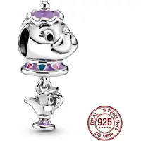 Allbestart 925 Sterling silver Berlock Pärlor Liten söt elefant Dangle Dog Berlocker passar Armband silver