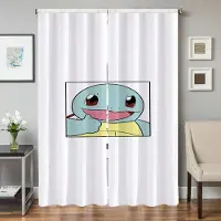 Household supplies MH Heminredning Köksgardiner för Vardagsrum 2 Delar Mörkläggningsgardiner Dörrgardin Pokemon Sovrumsdekoration Avskärmning W50xH70cmx2pcs-CL