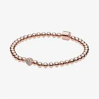 YIRAN Jewelry Höst Högkvalitativt Nytt Romantiskt Pavé Pärlserie Armband Original Dam Mode Lyxiga Smycken Rekommendation 17cm beige