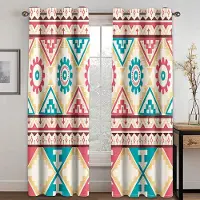 Household supplies MH Svart Vit Etiopisk Traditionell Design Mönster Skuggardiner 2 Paneler Bohemisk Stil Vardagsrum Sovrum Heminredning Gardiner W60H60(CM)x2PCS&Grommet Top