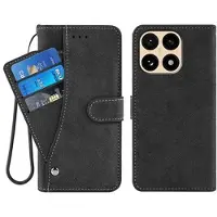 Mtp Products Xiaomi 15T Elegant retro plånboksfodral med roterande korthållare - Svart