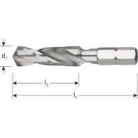 Rotec 05060170001 868/4 Bit-Set Drivning: 1/4 Output: Inner-fyrkantig (Robertson) 3 50 mm