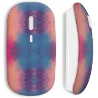 CAPACHEAP Souris Sans Fil Blue Orange Colors