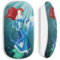 CAPACHEAP Souris Sans Fil Ariel La Petite Sireine Art