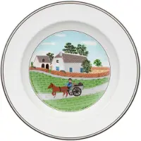 Villeroy & Boch Suppenteller - - Design Naif - 21 cm - Porslin - Vit