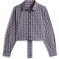 Tommy Hilfiger Tommy Jeans Regular Fit Tie Back Check Seersucker Shirt