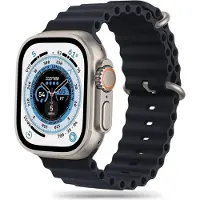 Tech-Protect Apple Watch Ultra 2/Ultra/9/8/SE (2022)/7/SE/6/5/4 Iconband Pro TPU Reim - 49mm/45mm/44mm/42mm - Svart