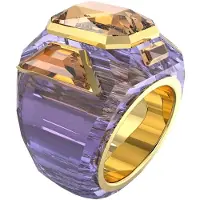Swarovski Chroma Mode Trendig Personlighet Legeringsring Damringar Ljuslila 5630320 55