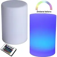 By Lille Vilde bordslampa/nattlampa LED till skrivbord, byrå, skåp, multicolor + fjärrkontroll