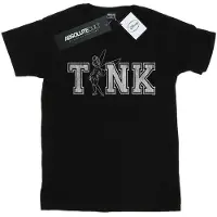 Disney Girls Tinker Bell Collegiate Tink Cotton T-Shirt (Black)