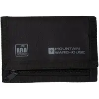 Mountain Warehouse RFID-blockerande plånbok med logotyp (Svart)