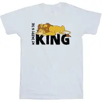 Disney Boys The Lion King Daddy Is King T-Shirt (White)