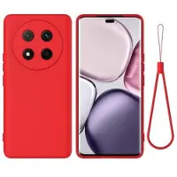 Mtp Products Honor X60 Pro/X9c/Magic7 Lite Flytande silikon skal med handrem - Röd