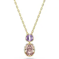 Swarovski Halsband guld / syrén / vit