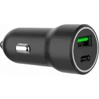 Gembird - Strömadapter för bil - 20 watt - 4 A - PD, QC 3.0 - 2 utdatakontakter (USB, USB-C) - svart