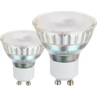 Eglo GU10 LED SMD-ljuskälla med satinfinish och diffust varmvitt ljus, förpackning med 2 stycken
