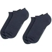 Tommy Hilfiger Ankelstrumpor - 2-pack - Sneakers - Blåmelerad - - 35/38 - Strumpor
