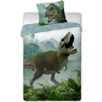 Faro T-Rex dinosaur påslakanset 140x200 cm modell 2 100% bomull