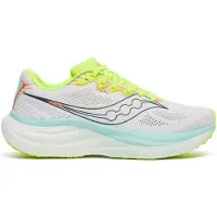 Saucony Ride 19 White Yellow SS26 Women’s Shoes, Size 44 - EUR