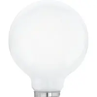 Eglo E27 LED G80 opal globlampa med varmt vitt ljus