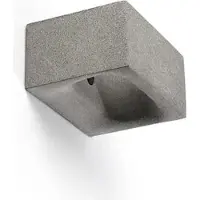 Faro LED utomhus vägglampa Glint, Aluminium / grå / zink, Betong, Modern, LED-vägglampa utomhus