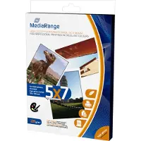 MediaRange - Högblank - vit - 130 x 180 mm - 220 g/m² - 50 ark fotopapper