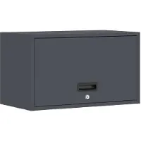 vidaXL Vägghylla för garage Antracit 60 x 33 x 35 cm