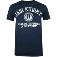 Mens Legendary Defenders Of The Republic Jedi Knight T-Shirt (Navy)