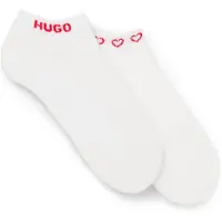 HUGO Two-pack of ankle-length socks with logos