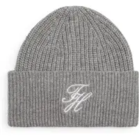 Tommy Hilfiger Cashmere Blend Logo Embroidery Beanie