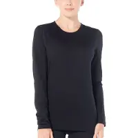 Icebreaker Women Merino 200 Oasis LS Crewe Black