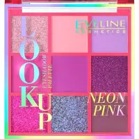 Eveline Cosmetics Eveline Look Up Neon Pink ögonskuggspalett 9 nyanser 10,8 g