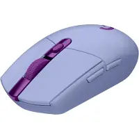 Logitech G305 Lightspeed Gaming-mus Bluetooth Optisk Lila 6 Knappar 12000 dpi Upplyst, Ergonomisk