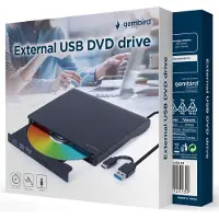Gembird DVD-USB-031-BW - Extern - DVD-RW (Brännare) - USB 3.1 Gen 1 - Vit