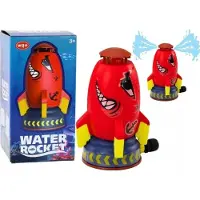 Leantoys vattenraket sprinkler kanonhaj röd