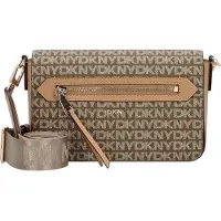 DKNY Axelremsväska 'Bryant Ave' brun / ljusbrun / guld